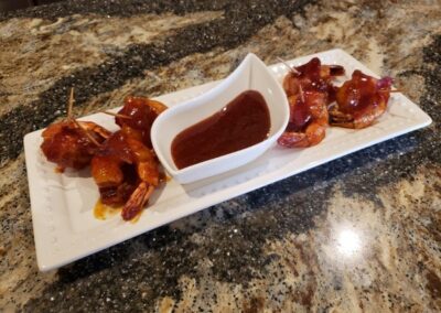Bacon Wrapped BBQ Shrimp